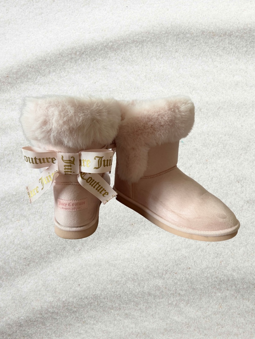 Juicy Couture Kids King Todd Girls Faux Fur Cold Weather Boots Size 3